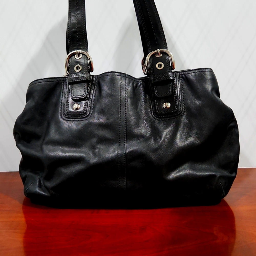 Black Coach Alex Soho Buckle Bag